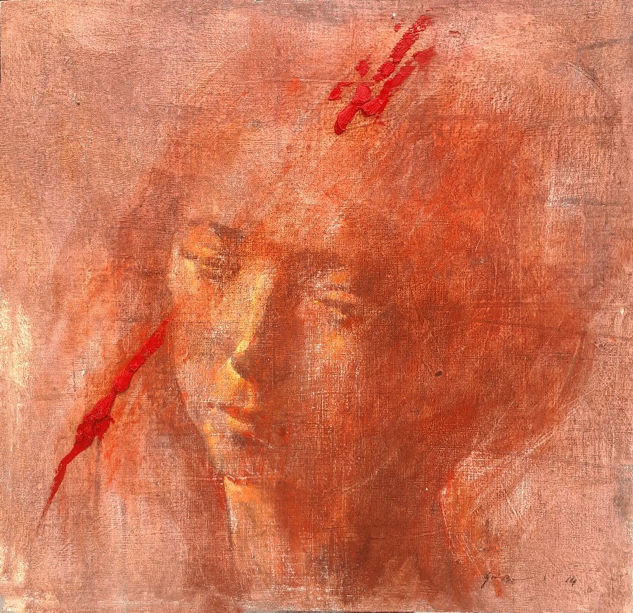 giovanni bonardi: Fiamma, autentica dell'artista su foto